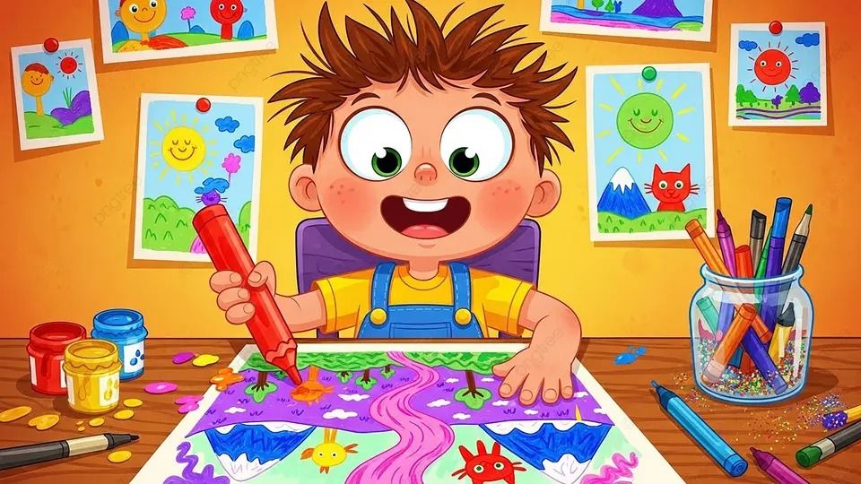 İki ekranlı aile planı: çocuk ekranı ve salon
